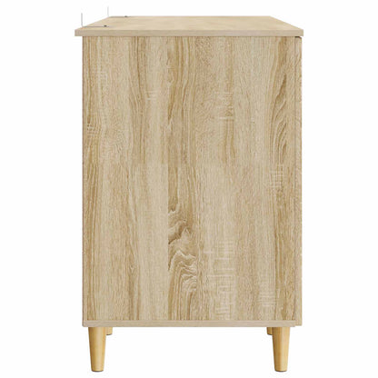 Bureau met plank Sonoma Eiken 142,5 x 50 x 75 cm Bewerkt hout