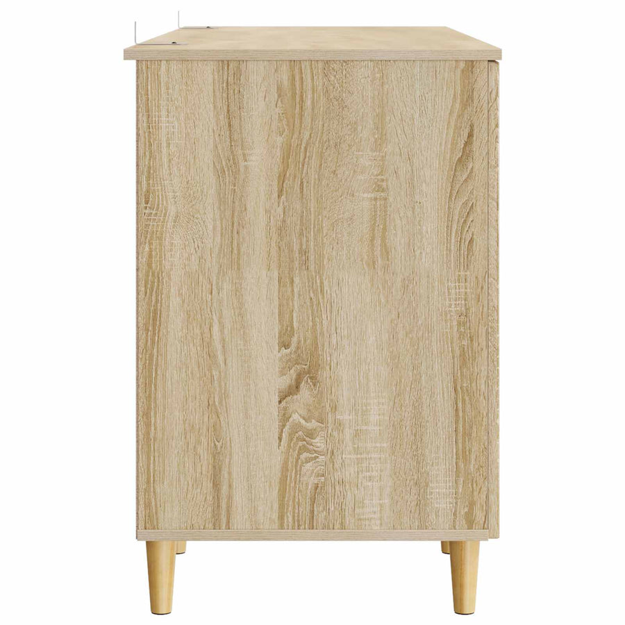 Bureau met plank Sonoma Eiken 142,5 x 50 x 75 cm Bewerkt hout