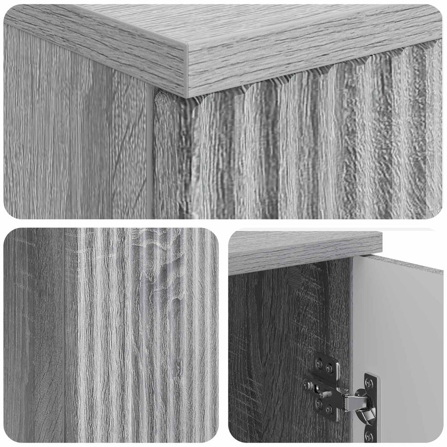 Bureau met plank Grijs sonoma 142,5 x 50 x 75 cm Bewerkt hout