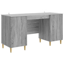 Bureau met plank Grijs sonoma 142,5 x 50 x 75 cm Bewerkt hout