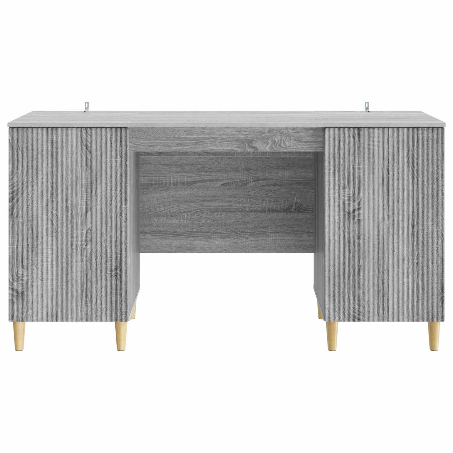 Bureau met plank Grijs sonoma 142,5 x 50 x 75 cm Bewerkt hout