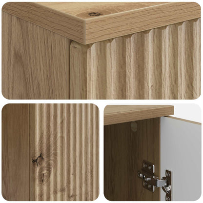 Bureau Artisanaal eiken 142,5 x 50 x 75 cm Bewerkt hout
