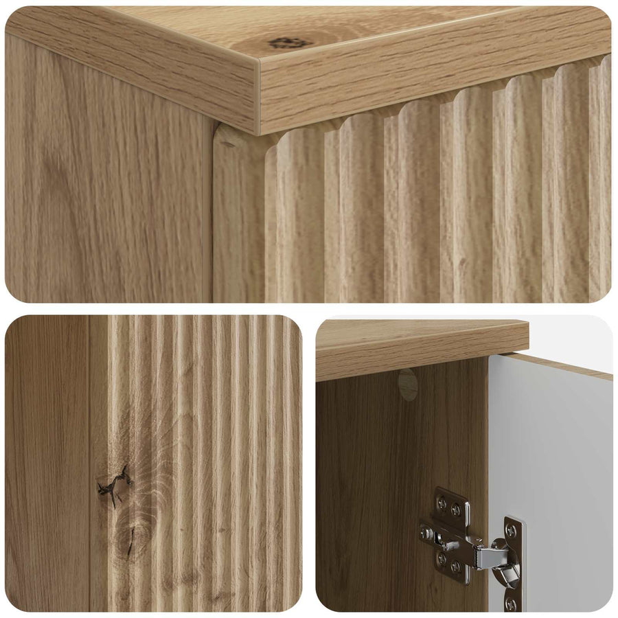 Bureau Artisanaal eiken 142,5 x 50 x 75 cm Bewerkt hout