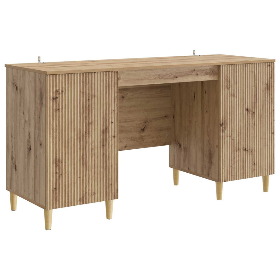 Bureau Artisanaal eiken 142,5 x 50 x 75 cm Bewerkt hout