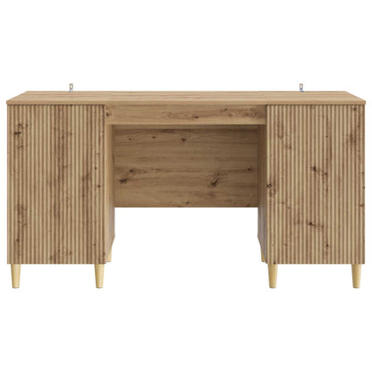 Bureau Artisanaal eiken 142,5 x 50 x 75 cm Bewerkt hout