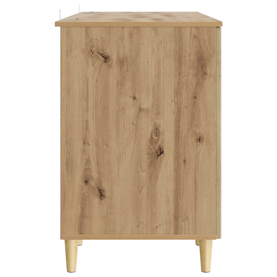 Bureau Artisanaal eiken 142,5 x 50 x 75 cm Bewerkt hout