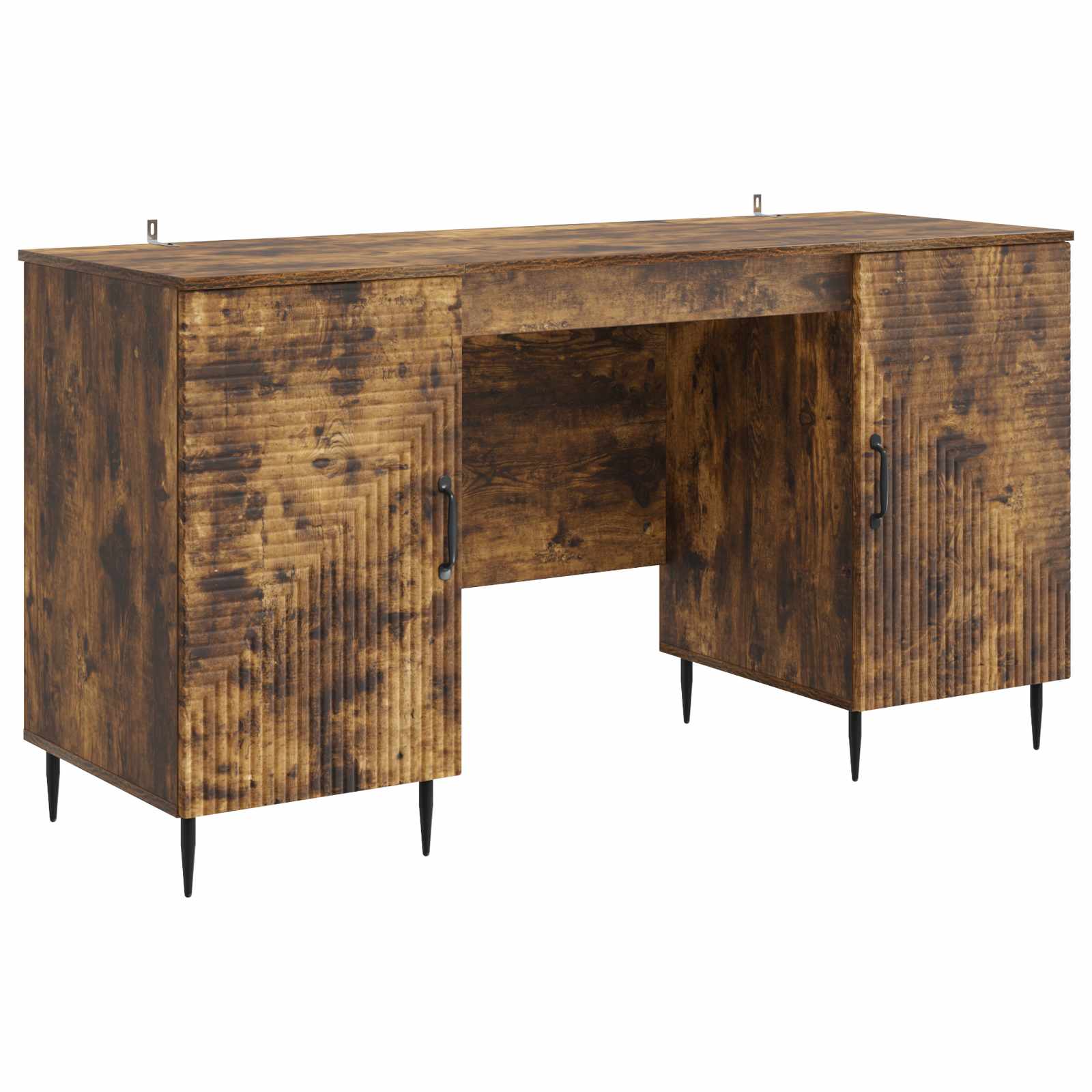 Bureau met plank Gerookt eiken 142,5 x 50 x 75 cm Bewerkt hout