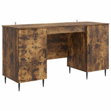 Bureau met plank Gerookt eiken 142,5 x 50 x 75 cm Bewerkt hout