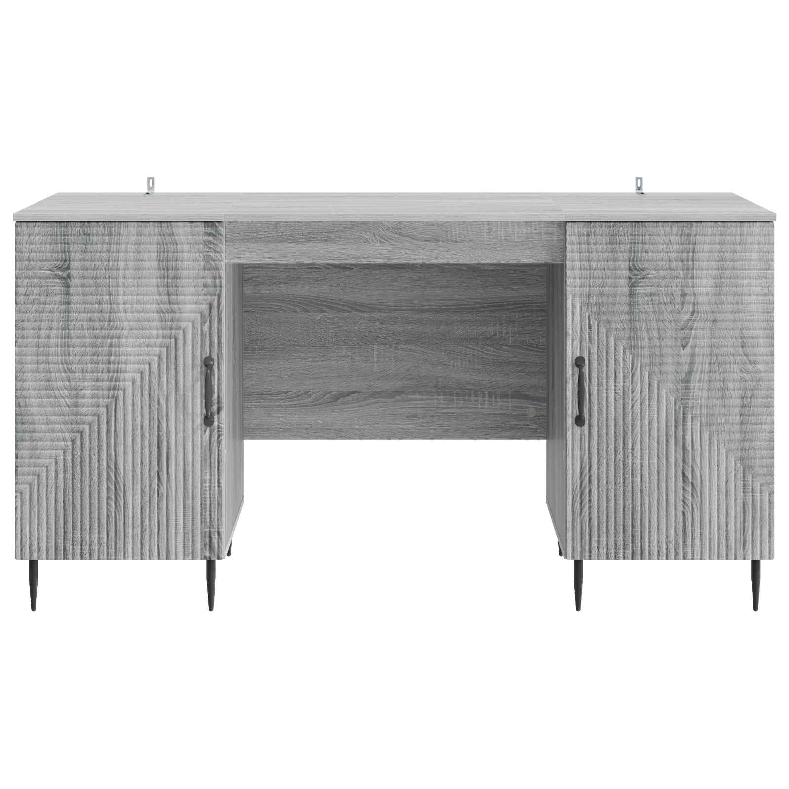 Bureau met plank Grijs sonoma 142,5 x 50 x 75 cm Bewerkt hout
