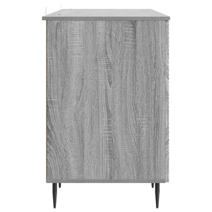 Bureau met plank Grijs sonoma 142,5 x 50 x 75 cm Bewerkt hout