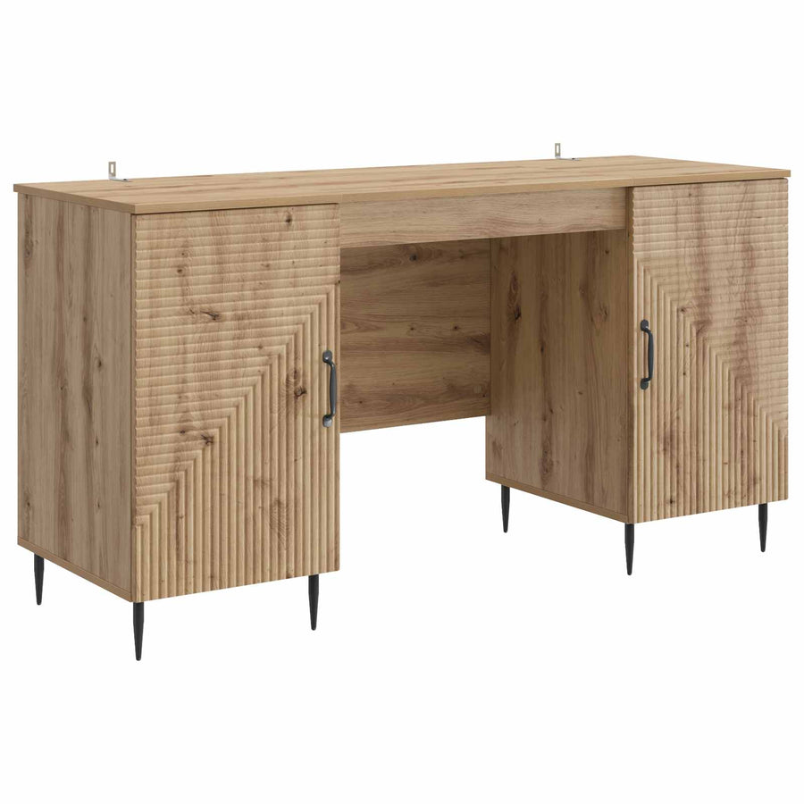 Bureau Artisanaal eiken 142,5 x 50 x 75 cm Bewerkt hout