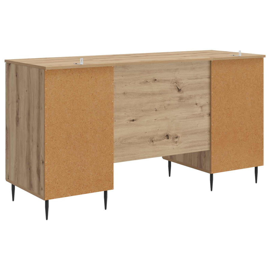 Bureau Artisanaal eiken 142,5 x 50 x 75 cm Bewerkt hout