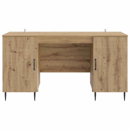 Bureau Artisanaal eiken 142,5 x 50 x 75 cm Bewerkt hout