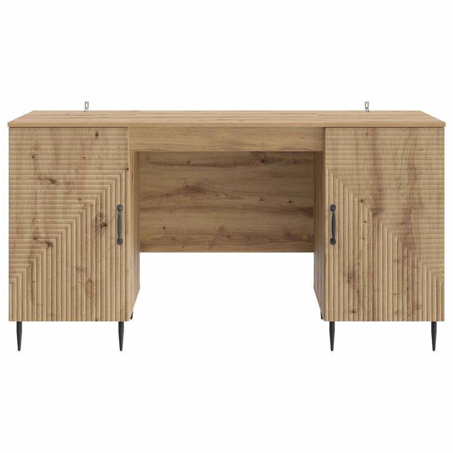 Bureau Artisanaal eiken 142,5 x 50 x 75 cm Bewerkt hout