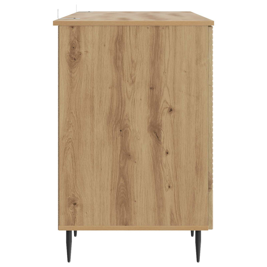 Bureau Artisanaal eiken 142,5 x 50 x 75 cm Bewerkt hout