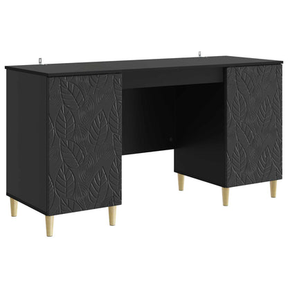 Bureau Zwart Bewerkt hout 142,5 x 50 x 75 cm