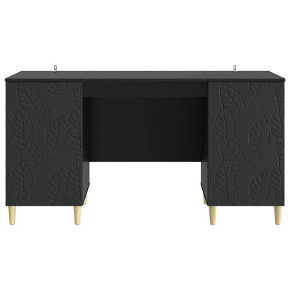Bureau Zwart Bewerkt hout 142,5 x 50 x 75 cm