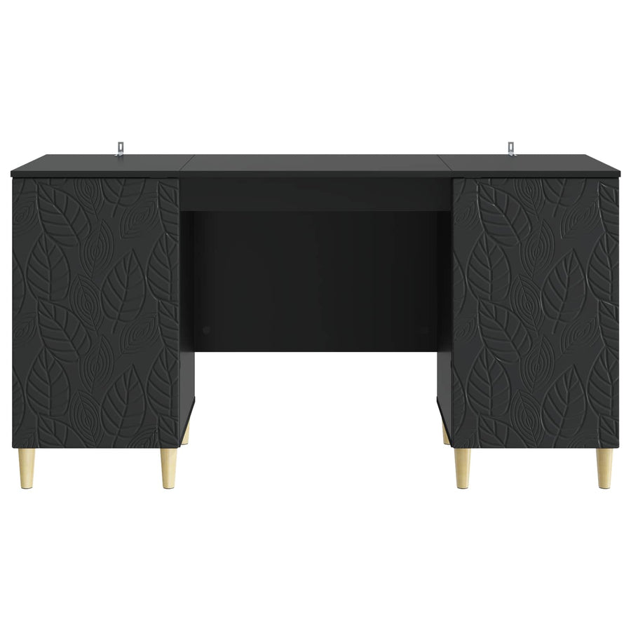 Bureau Zwart Bewerkt hout 142,5 x 50 x 75 cm