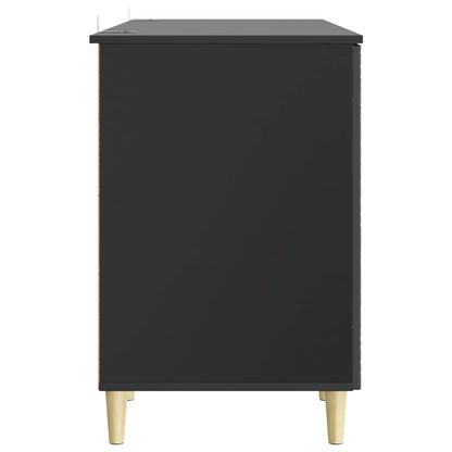 Bureau Zwart Bewerkt hout 142,5 x 50 x 75 cm