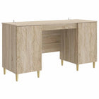 Bureau 142,5x50x75 cm sonoma eiken bewerkt hout