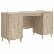 Bureau 142,5x50x75 cm sonoma eiken bewerkt hout