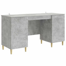 Bureau Betongrijs Bewerkt hout 142,5 x 50 x 75 cm