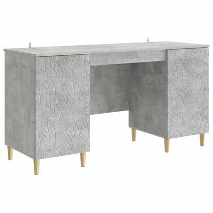 Bureau Betongrijs Bewerkt hout 142,5 x 50 x 75 cm