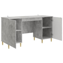 Bureau Betongrijs Bewerkt hout 142,5 x 50 x 75 cm