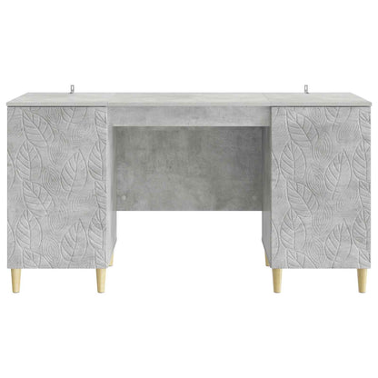Bureau Betongrijs Bewerkt hout 142,5 x 50 x 75 cm