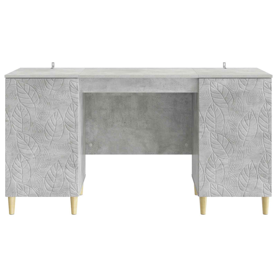 Bureau Betongrijs Bewerkt hout 142,5 x 50 x 75 cm