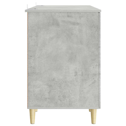 Bureau Betongrijs Bewerkt hout 142,5 x 50 x 75 cm