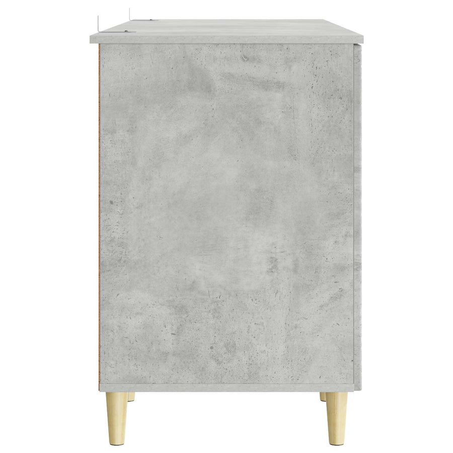 Bureau Betongrijs Bewerkt hout 142,5 x 50 x 75 cm