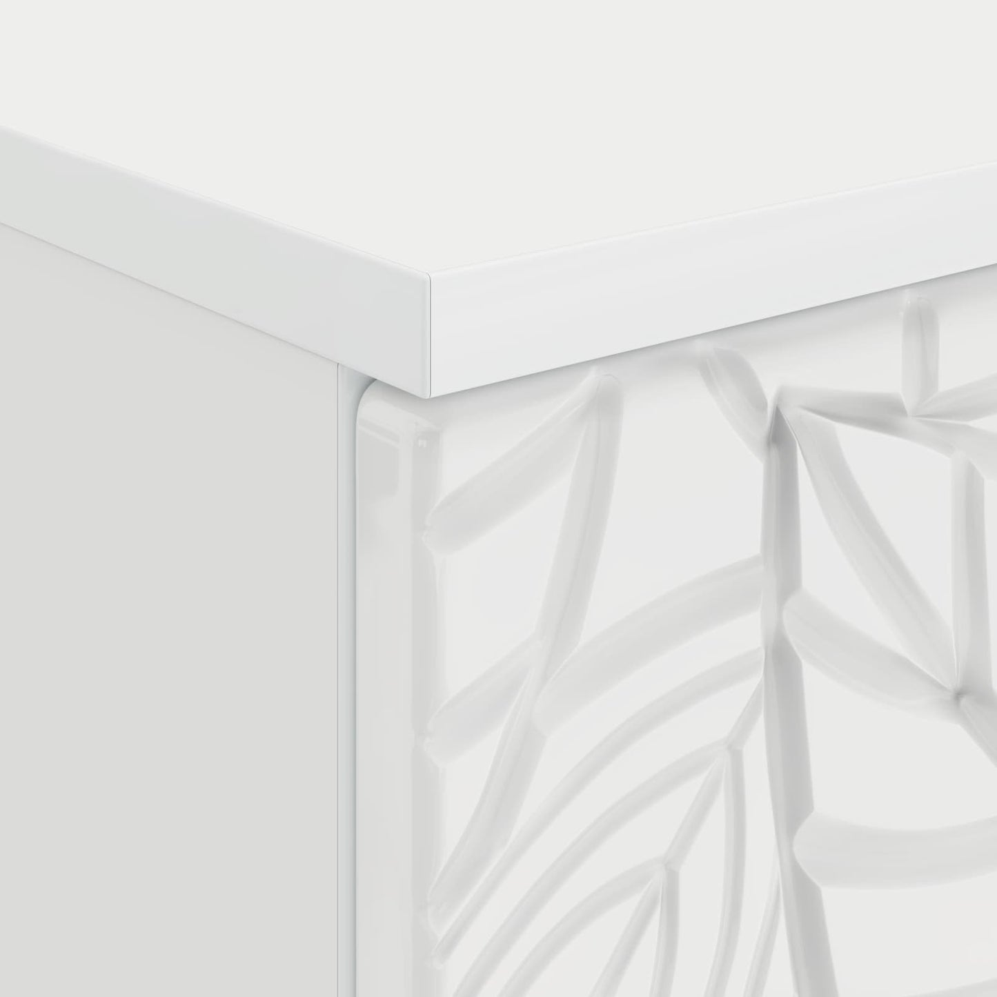 Bureau Hoogglans Wit Bewerkt hout 142,5 x 50 x 75 cm