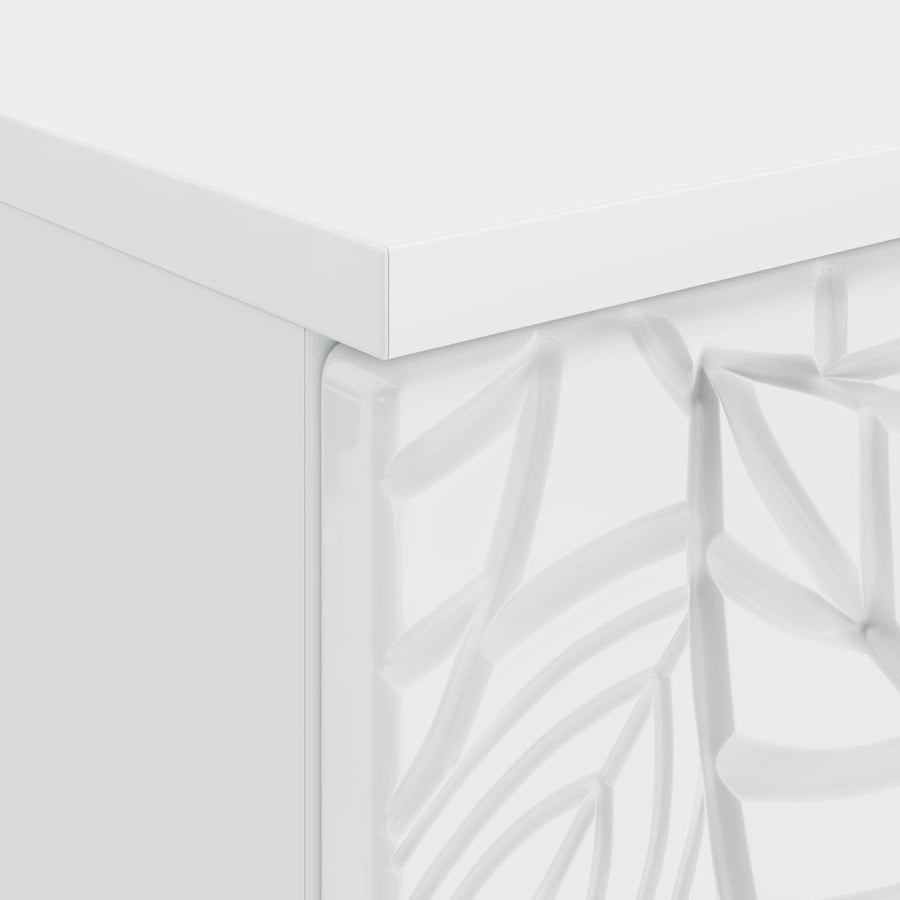 Bureau Hoogglans Wit Bewerkt hout 142,5 x 50 x 75 cm