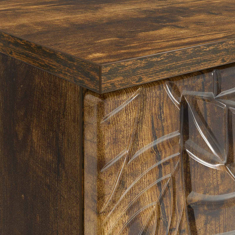 Bureau Gerookt eiken Bewerkt hout 142,5 x 50 x 75 cm