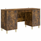 Bureau 142,5x50x75 cm gerookt eiken