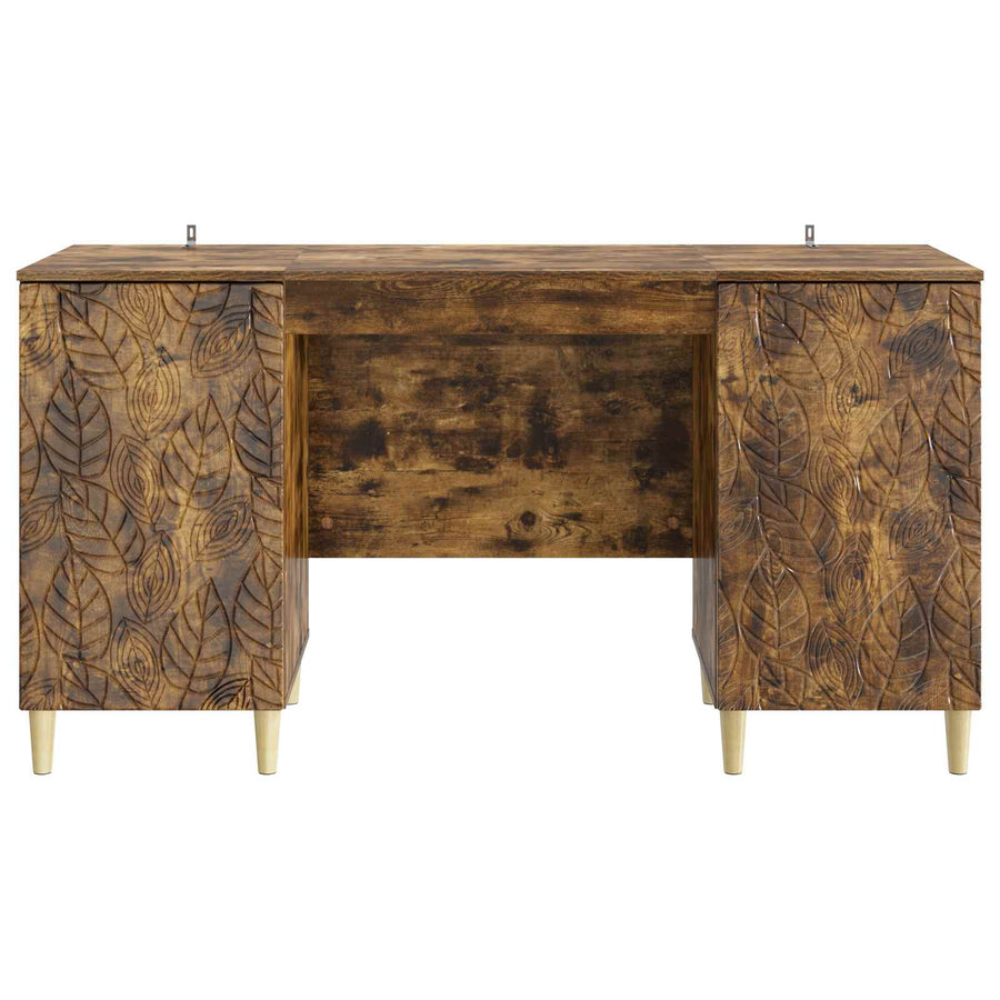 Bureau Gerookt eiken Bewerkt hout 142,5 x 50 x 75 cm