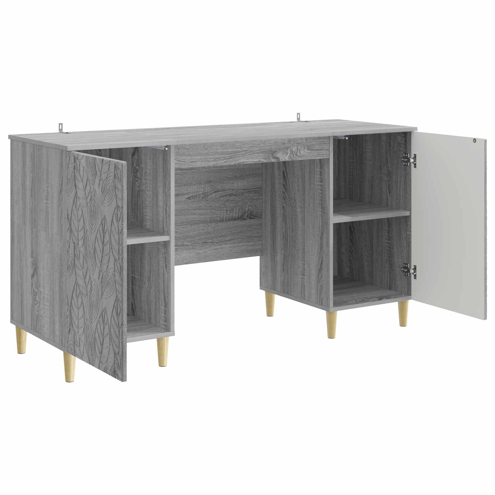 Bureau Grijs Sonoma Bewerkt hout 142,5 x 50 x 75 cm