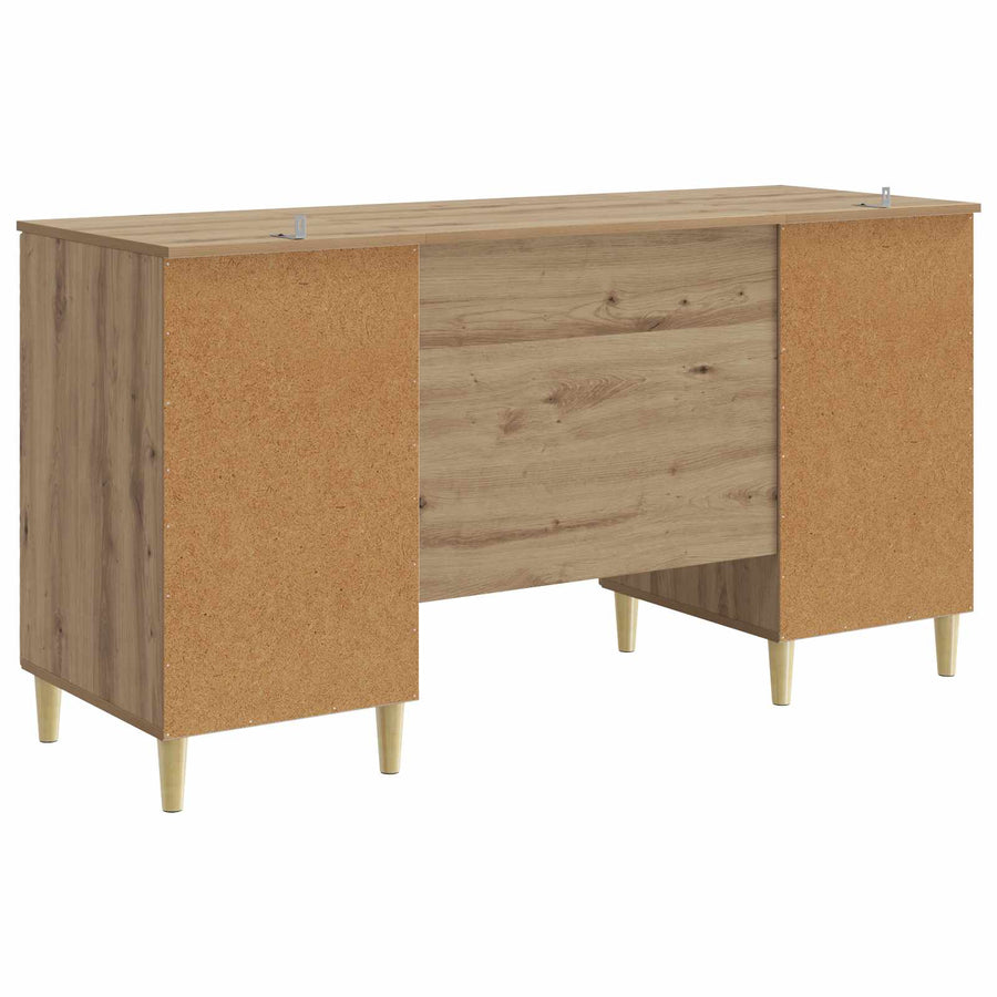 Bureau Artisanaal eiken Bewerkt hout 142,5 x 50 x 75 cm