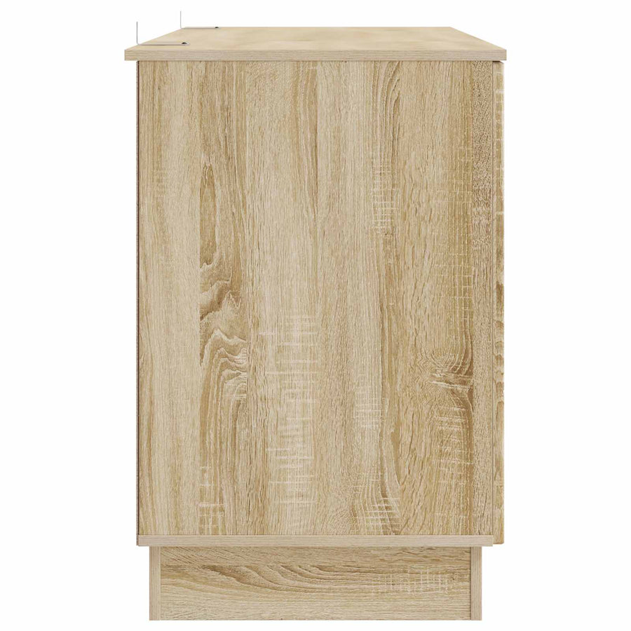 Bureau met plank Sonoma Eiken 142,5 x 50 x 75 cm Bewerkt hout