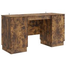 Bureau met plank Gerookt eiken 142,5 x 50 x 75 cm Bewerkt hout