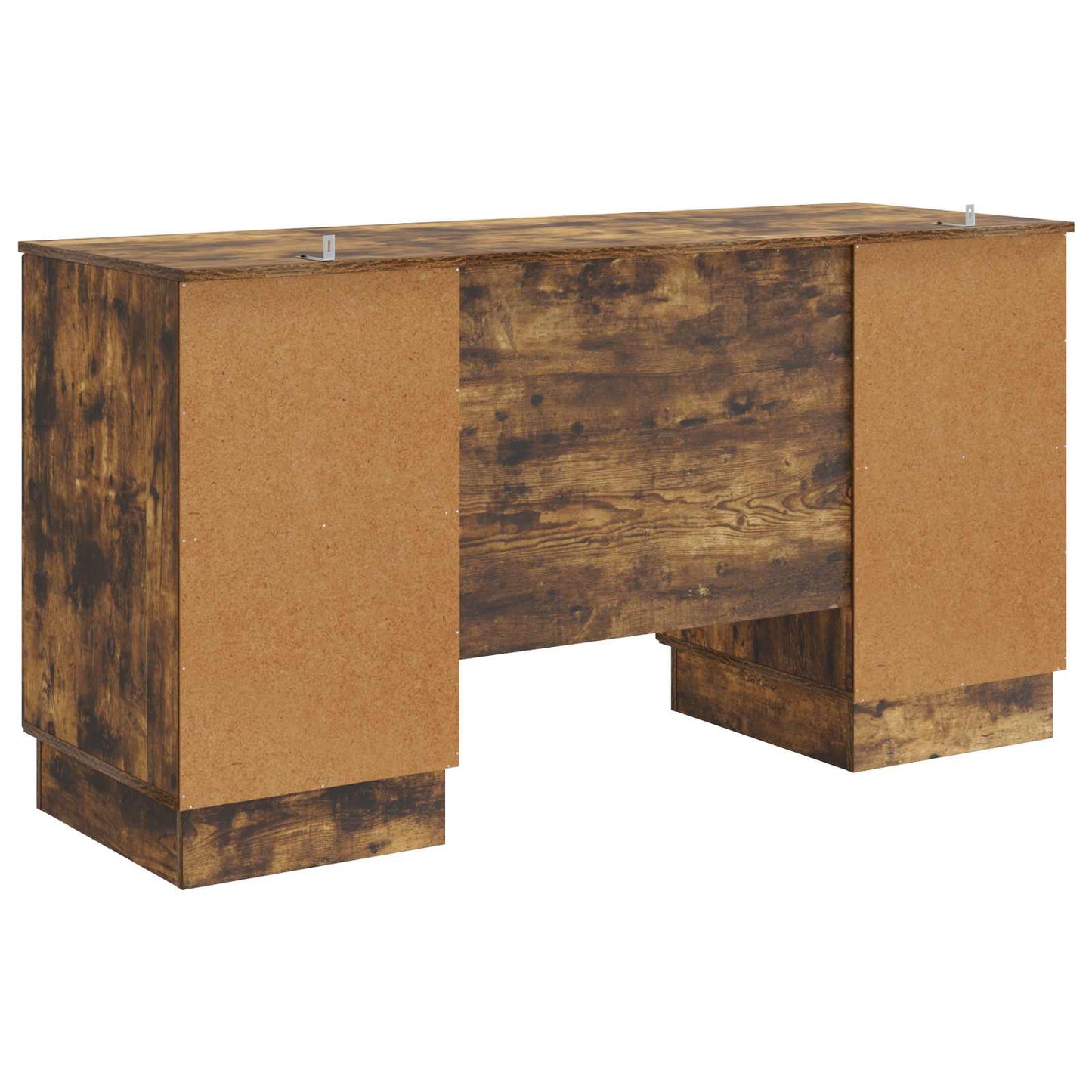 Bureau met plank Gerookt eiken 142,5 x 50 x 75 cm Bewerkt hout