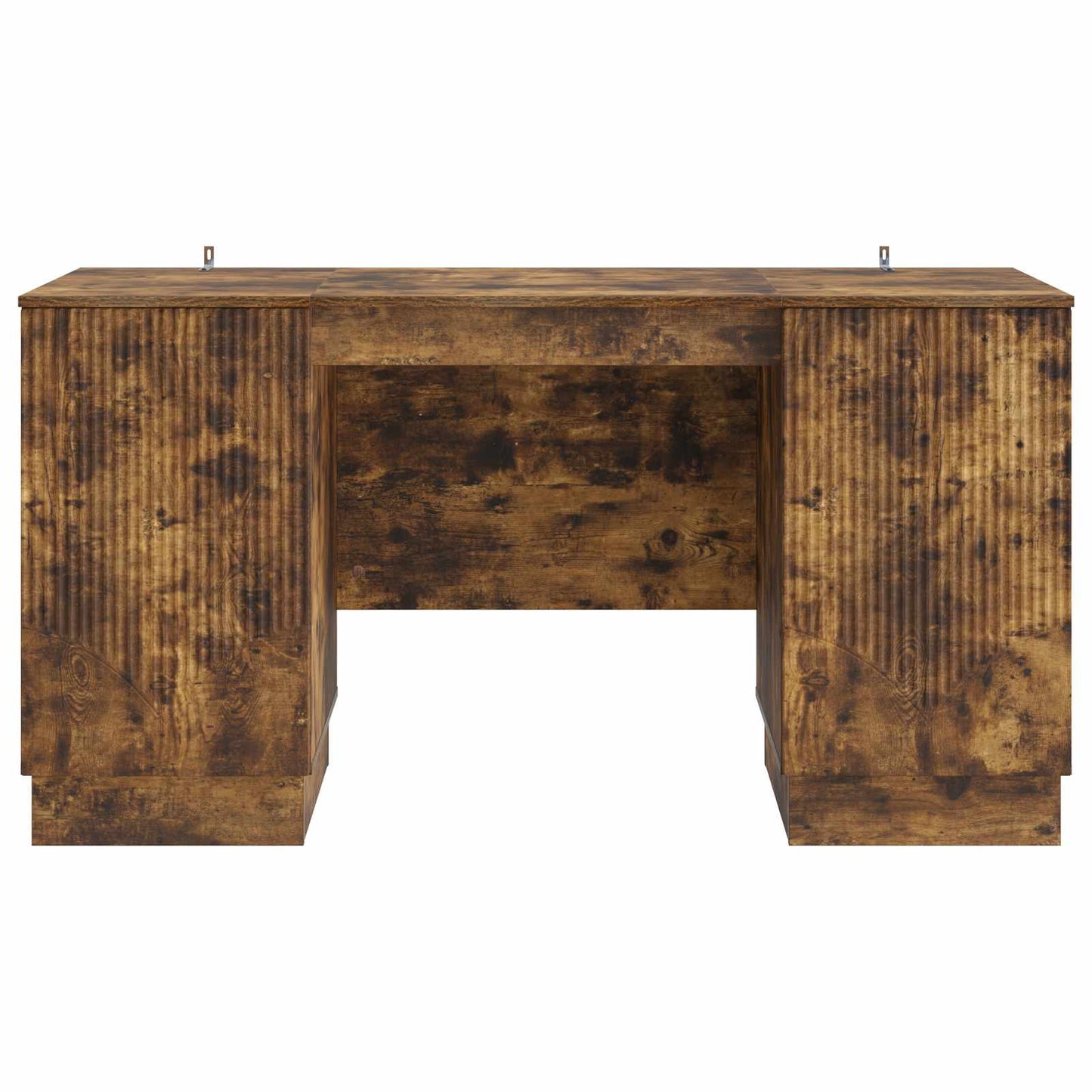 Bureau met plank Gerookt eiken 142,5 x 50 x 75 cm Bewerkt hout