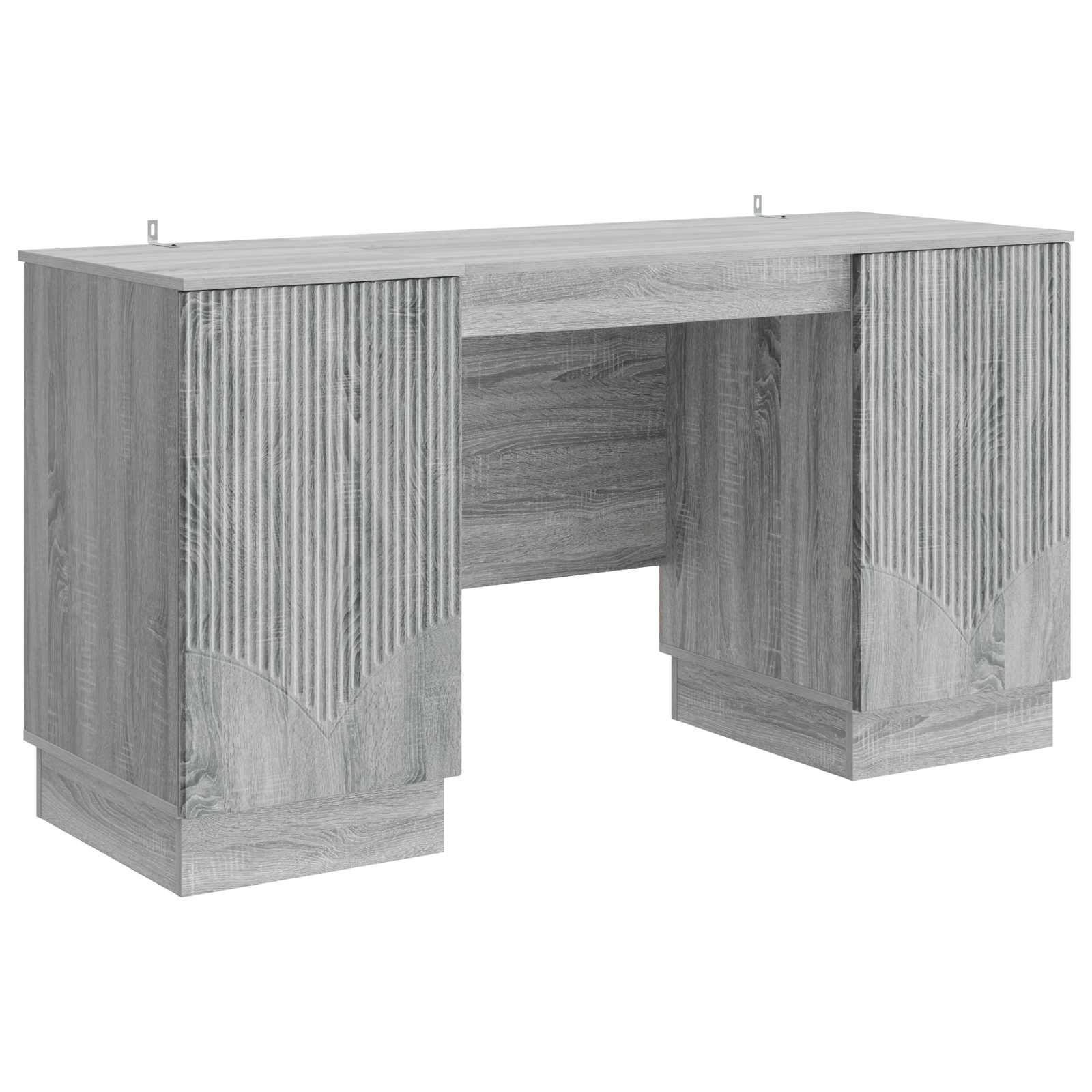 Bureau met plank Grijs sonoma 142,5 x 50 x 75 cm Bewerkt hout
