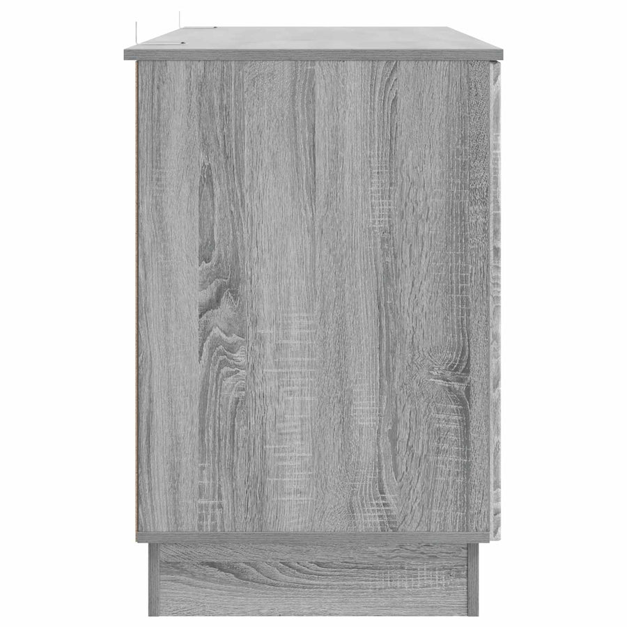 Bureau met plank Grijs sonoma 142,5 x 50 x 75 cm Bewerkt hout