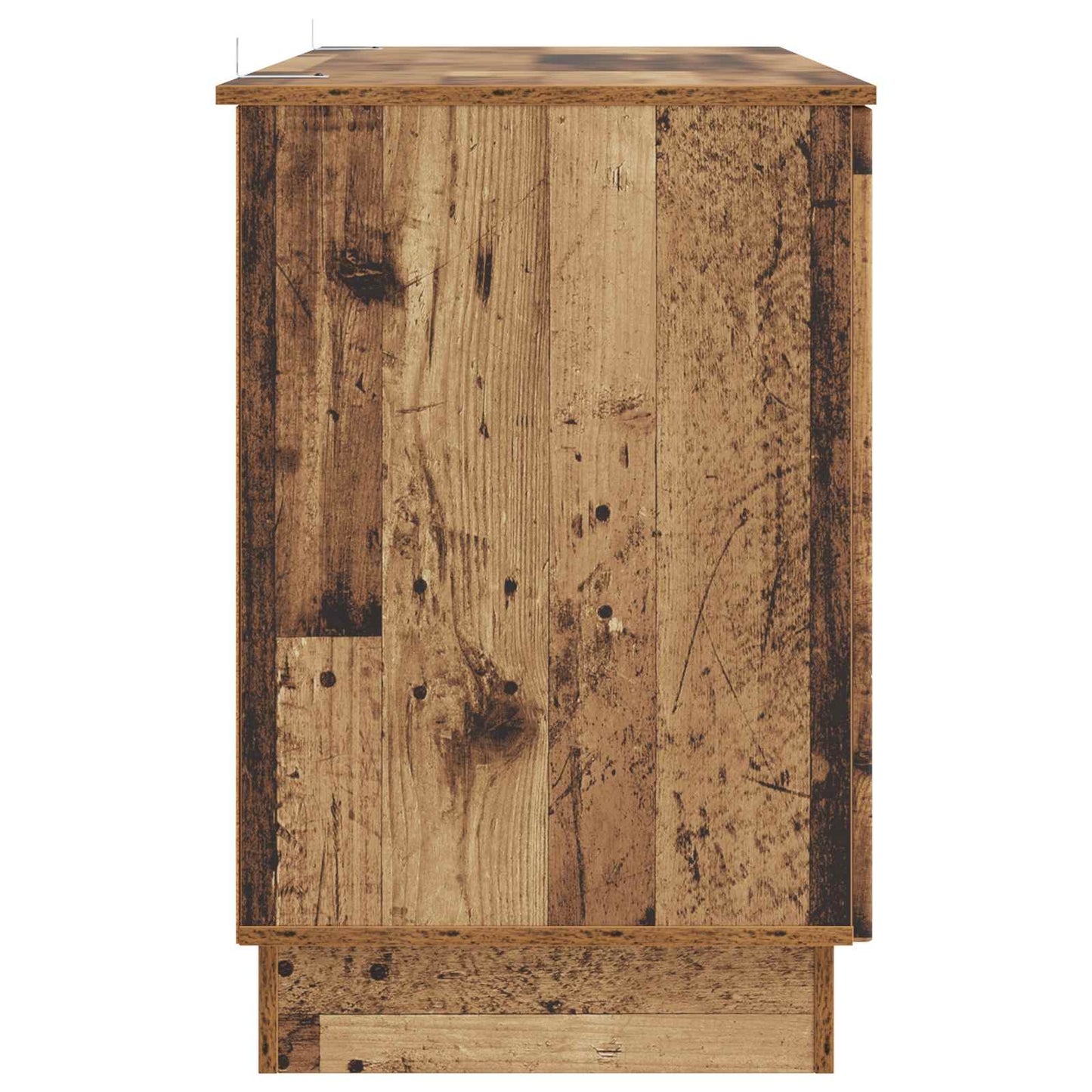Bureau met plank Oud hout 142,5 x 50 x 75 cm Bewerkt hout