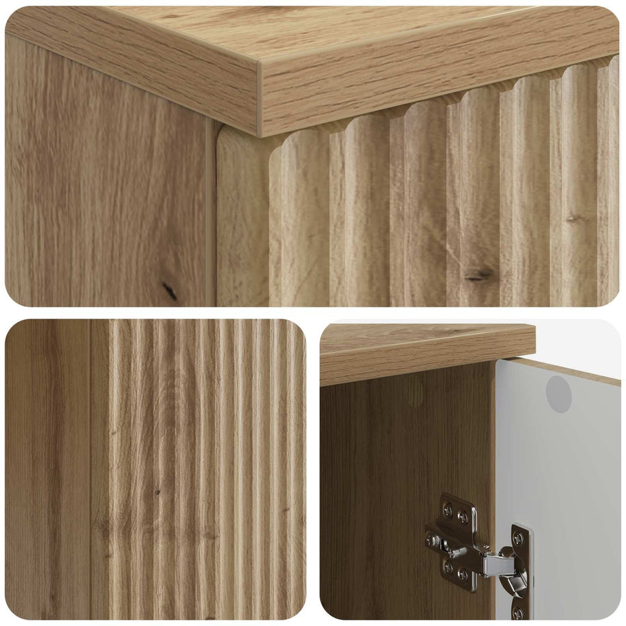 Bureau Artisanaal eiken 142,5 x 50 x 75 cm Bewerkt hout