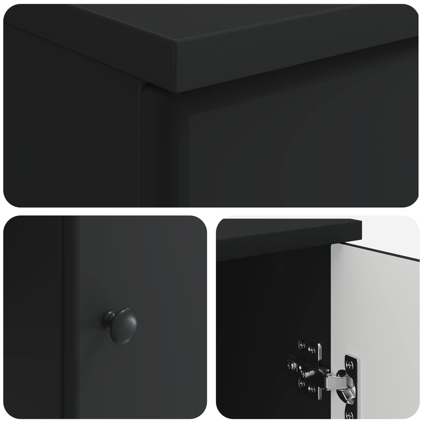 Bureau met plank Zwart 142,5 x 50 x 75 cm Bewerkt hout