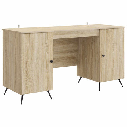 Bureau met plank Sonoma Eiken 142,5 x 50 x 75 cm Bewerkt hout