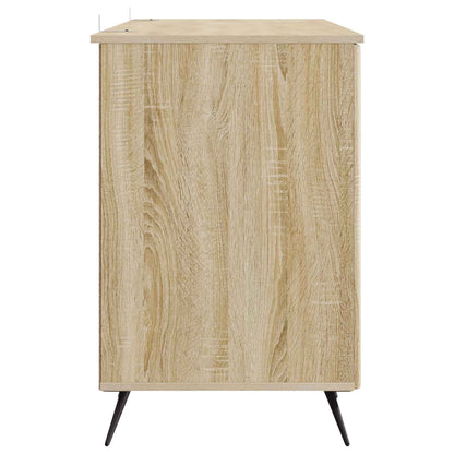 Bureau met plank Sonoma Eiken 142,5 x 50 x 75 cm Bewerkt hout